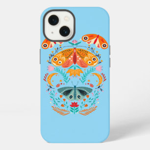 Etui iPhone 13 Ailes Enchantées Papillon de Nuit Magique