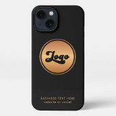 Etui iPhone 13 Ajouter Gold Business Company Logo & Text Professi (Verso)