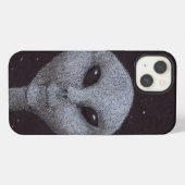 Etui iPhone 13 Alien Gris (Verso Horizontal)