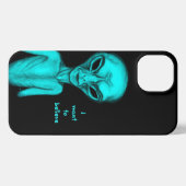 Etui iPhone 13 Alien, je veux croire (Verso Horizontal)