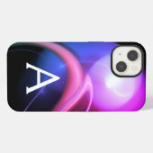 Etui iPhone 13 ALIEN PEARL MONOGRAM PinkPurple Fractals (Verso Horizontal)
