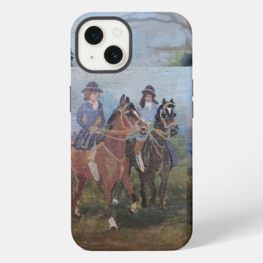 Etui iPhone 13 allons chasser le renard (Verso)