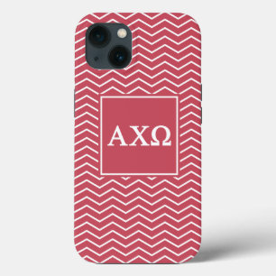 Etui iPhone 13 Alpha Chi Omega Motif Chevron