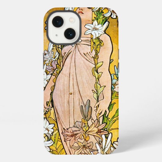 Etui iPhone 13 Alphonse Mucha (Verso)