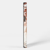 Etui iPhone 13 Alphonse Mucha - Hiver Blanc (Côté droit)