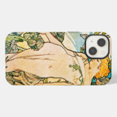 Etui iPhone 13 Alphonse Mucha - Iris WB (Verso Horizontal)