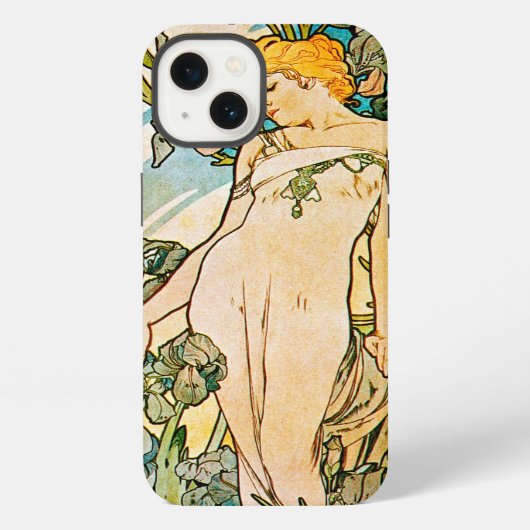 Etui iPhone 13 Alphonse Mucha - Iris WB (Verso)