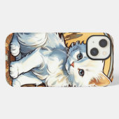 Etui iPhone 13 Alphonse Mucha Style Chat (Verso Horizontal)