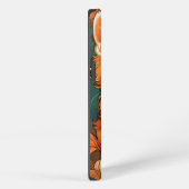 Etui iPhone 13 Alphonse Mucha Style Chat orange (Côté droit)