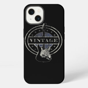 Etui iPhone 13 Amateur de guitare Cadeau de guitare rétro vinta