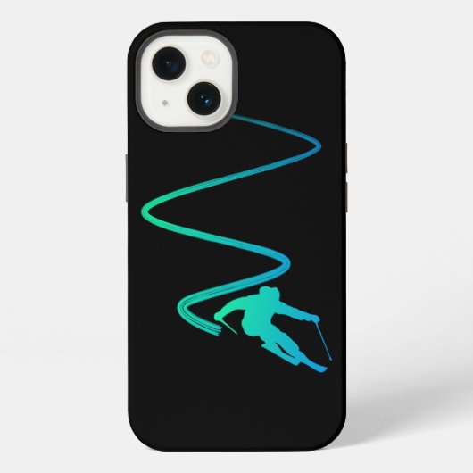 Etui iPhone 13 Amateur de ski (Verso)