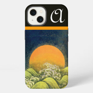Etui iPhone 13 AMETERASU, DÉESSE DU SOLEIL Jaune Vert Noir