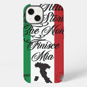 Etui iPhone 13 amour de drapeau de botte de l'Italie Italie de
