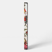 ETUI iPhone 13 AMOUR ÉTERNEL PARCHEMIN MONOGRAMME (Côté gauche)