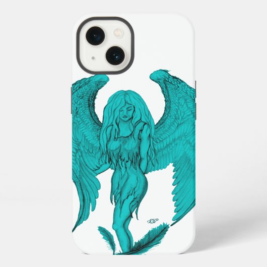 Etui iPhone 13 Angle, Dessin crayon (Verso)