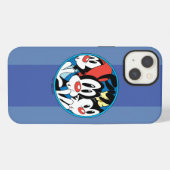 Etui iPhone 13 Animaniacs | Warner Siblings Circle Graphic (Verso Horizontal)