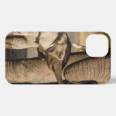Etui iPhone 13 Animaux de bébés cutest | Baby Elephant & Mama (Verso Horizontal)