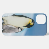 Etui iPhone 13 Animaux de bébés cutest | Empereur Penguin Chick (Verso Horizontal)