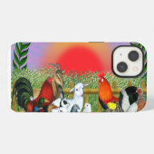 Etui iPhone 13 Animaux de ferme (Verso Horizontal)