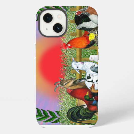 Etui iPhone 13 Animaux de ferme (Verso)