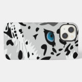 Etui iPhone 13 Animé léopard des neiges (Verso Horizontal)
