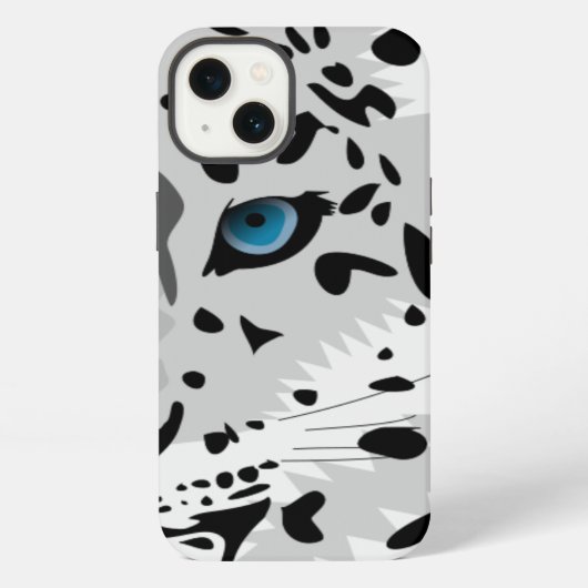 Etui iPhone 13 Animé léopard des neiges (Verso)