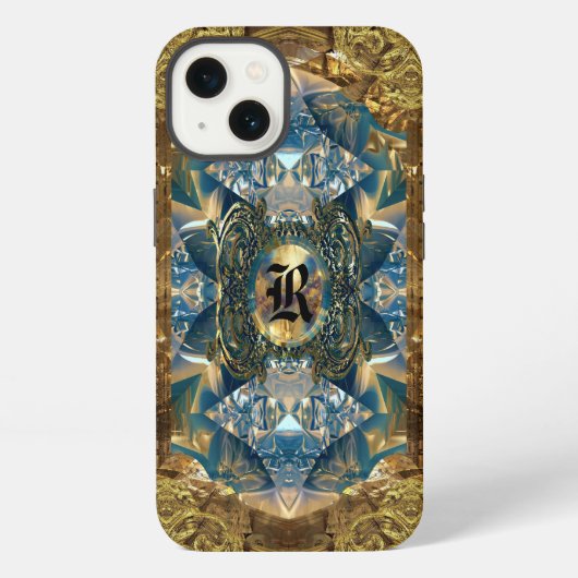 Etui iPhone 13 Aprallet Baxter Monogramme Victorien (Verso)