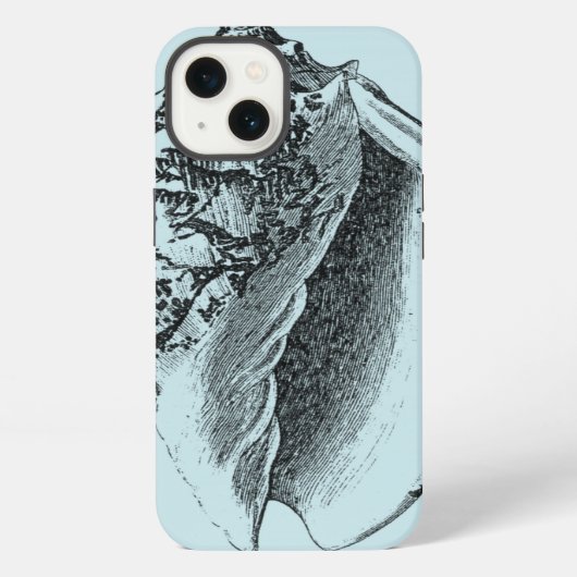 Etui iPhone 13 Aqua Conch Shell (Verso)