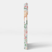 Etui iPhone 13 Aquarelle Motif Floral du milieu de l'été Monogram (Côté droit)