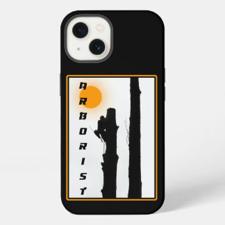 Etui iPhone 13 Arboriste : Montée du soleil silhouette grimpeur