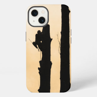 Etui iPhone 13 Arboriste / Trimmer Arbre : Minimaliste Silhouetté