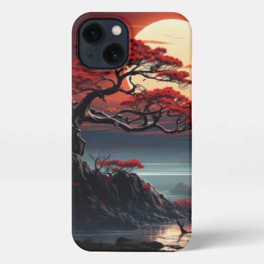 Etui iPhone 13 Arbre bonsaï (Verso)