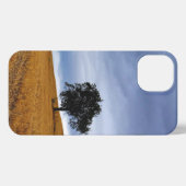 Etui iPhone 13 Arbre dans un champ de blé (Verso Horizontal)