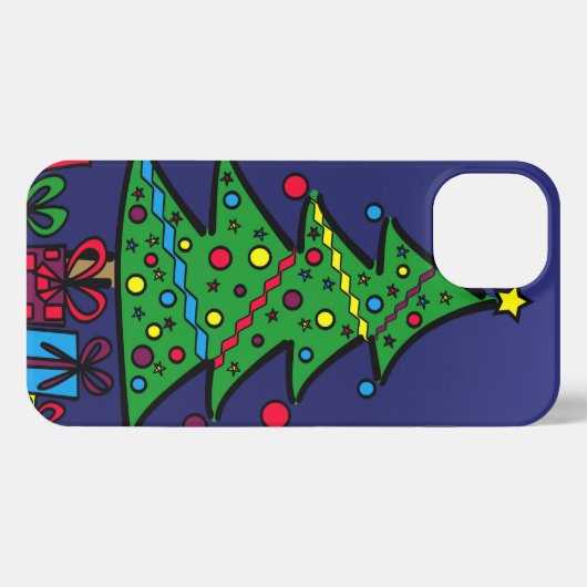 Etui iPhone 13 Arbre de Noël (Verso Horizontal)