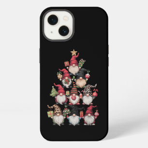 Etui iPhone 13 Arbre de Noël des lutins drôle de vacances de Noël