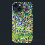 Etui iPhone 13 Arbre pomme Gustav Klimt<br><div class="desc">coque iphone avec la peinture de Gustav Klimt Apple Tree,  I (1912). Un pommier rouge coloré se dresse dans un champ vert de fleurs violettes,  roses,  jaunes et blanches. Un cadeau parfait pour les amateurs d'art Art Nouveau et autrichien.</div>