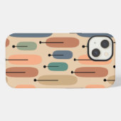 Etui iPhone 13 Arbres Atomiques Rétro (Verso Horizontal)