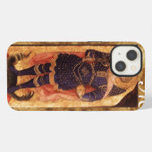 Etui iPhone 13 Archange saint michel avec monogramme de dragon (Verso Horizontal)