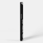 Etui iPhone 13 ARCHITECTURE DE RENAISSANCE Monogramme noir blanc (Côté droit)