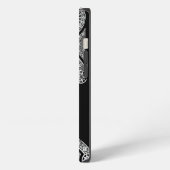 Etui iPhone 13 ARCHITECTURE DE RENAISSANCE Monogramme noir blanc (Côté gauche)