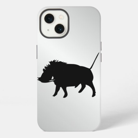 Etui iPhone 13 Argent Phacochère (Verso)