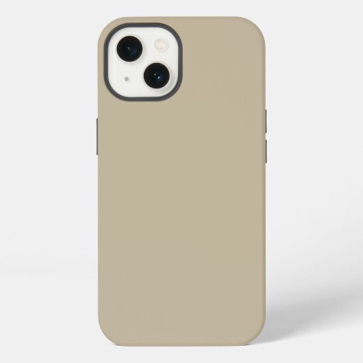 Etui iPhone 13 Arrière-plan beige clair doux – Conception de mari (Verso)