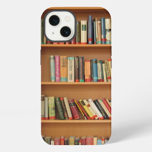 Etui iPhone 13 arrière - plan de bibliothèque (Verso)