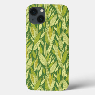 Etui iPhone 13 Arrière - plan de motif de plantes de maïs