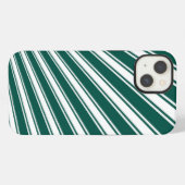 Etui iPhone 13 Arrière - plan rétro Turquoise vert Funky Sun Rays (Verso Horizontal)
