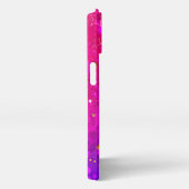 Etui iPhone 13 Arrière - plan rose brillant (Côté droit)