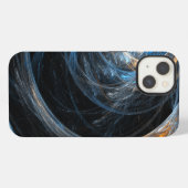 Etui iPhone 13 Art abstrait autour du monde (Verso Horizontal)
