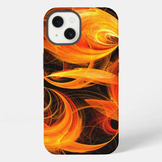 Etui iPhone 13 Art Abstrait Fireball (Verso)