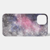 Etui iPhone 13 Art abstrait noir cosmique (Verso Horizontal)