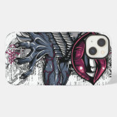 Etui iPhone 13 Art abstrait vampire (Verso Horizontal)